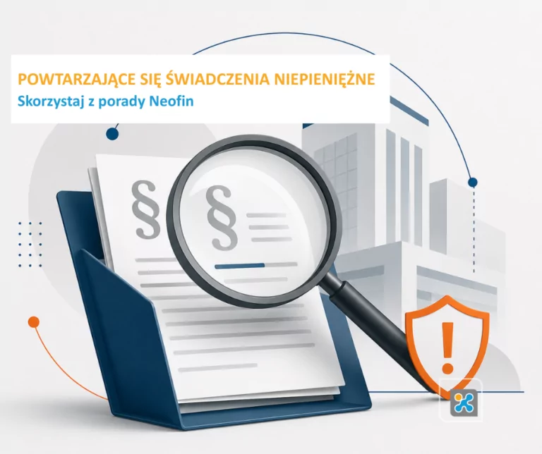 powtarzające się świadczenia niepieniężne w spółce z o.o. Neofin
